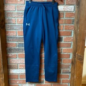 Boys Under Armor Navy Blue Sweatpants Youth Large washed not worn